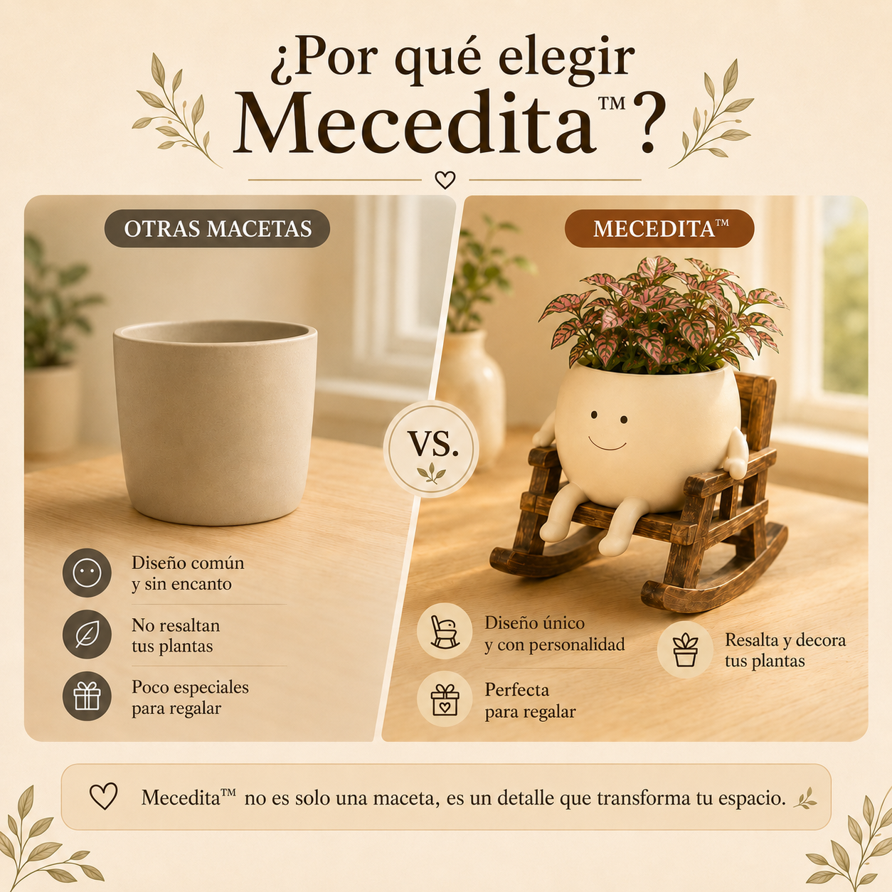 Mecedita™Tu Maceta Feliz